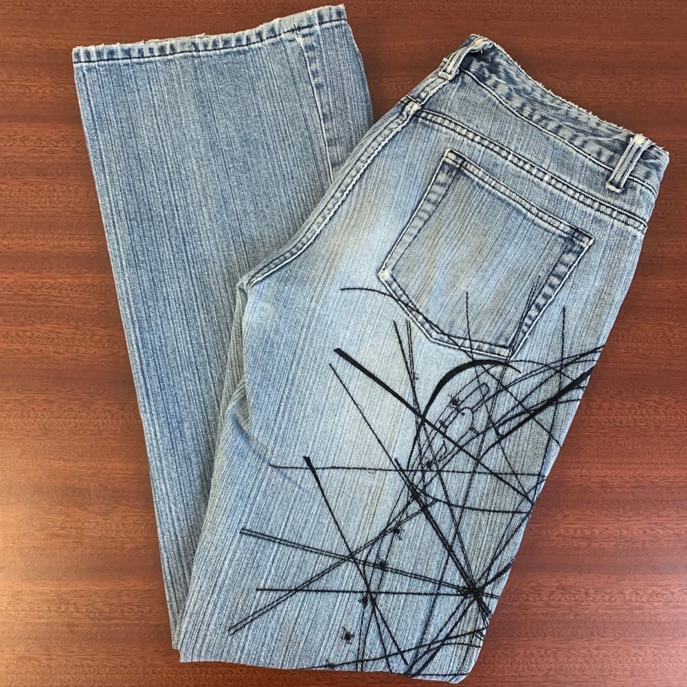 Armani Exchange Mid-rise Bootcut 100% Cotton - Picture 1 of 8
